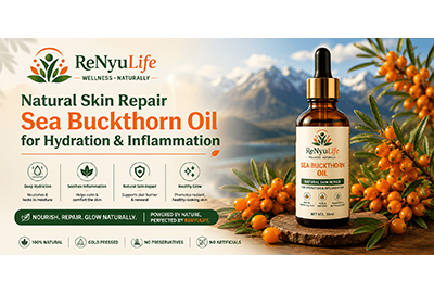 Natural Skin Repair Sea Buckthorn Oil for Hydration & Inflammation